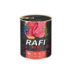 Беззерновая консерва для собак с Говядиной, Голубикой и Клюквой Dolina Noteci Rafi Grain Free Adult Beef