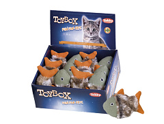 Игрушка для котов ToyBox Рыба с кошачьей мятой Plush Catnip Nobby