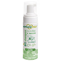 Сухий шампунь для собак та котів без спирту і SLES Алое Вера Amoremio Green Dry BIO Shampoo Aloe