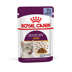Вологий корм у желе для дорослих котів стимулюючий смакові рецептори Royal Canin Sensory Taste Jelly