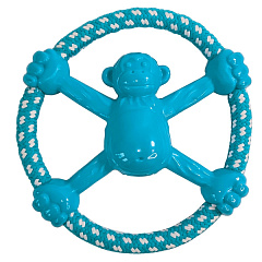 Жувальна іграшка для собак Фрісбі-мавпа з канатом Monkey Disc Chew & Training Nobby Жувальна іграшка для собак Фрісбі-мавпа з канатом Monkey Disc Chew & Training Nobby