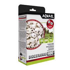 Наполнитель для фильтра в виде пористых керамических колец Aquael BioCeraMax Pro 600 