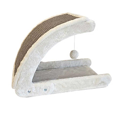 Когтеточка для кошек Плюшевая дряпалка с игрушкой Curvy Nobby