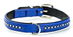Кожаный ошейник со стразами для миниатюрных собак Swarovski Crystal Miniature Collar Nobby