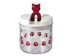 Банка пластикова для ласощів та снеків котів Лапки Flip Cat Nobby Банка пластикова для ласощів та снеків котів Лапки Flip Cat Nobby