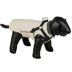 Зимнее пальто для собак на флисе со вшитой светоотражающей шлеей Zira 2 in 1 Dog Coat Fleece Nobby