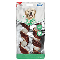 Натуральные протеиновые лакомства для собак Утииные Спиральки Nobby StarSnack Classic Extra Protein Duck Spiral