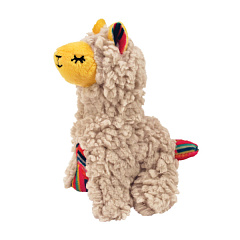 KONG Cat Softies Buzzy Llama Заводная игрушка для кота Лама с кошачьей мятой
