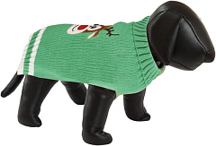 Теплий в'язаний зелений зимовий светр для собак Оленятко Cupid Dog Sweater Nobby