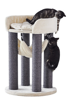 Когтеточка-игровой комплекс с лежаком и гамаком для кошек Ela Nobby Когтеточка-игровой комплекс с лежаком и гамаком для кошек Ela Nobby