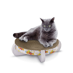 Картонна кігтеточка-лежанка з котячою м'ятою для кішок Imac Catnip Duchessa Картонна кігтеточка-лежанка з котячою м'ятою для кішок Imac Catnip Duchessa
