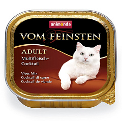 Консерва коктейль из разных сортов мяса для кошек Animonda Vom Feinsten Adult Cat Multimeatcocktail Консерва коктейль из разных сортов мяса для кошек Animonda Vom Feinsten Adult Cat Multimeatcocktail