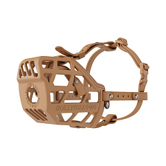 Антифрикційний ергономічний намордник для собак BullyBillows Premium Comfort Muzzle Beige