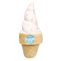 М'яка іграшка для собак Морозиво Ріжок з пищалкою FuzzYard Plush Food Ice Cream