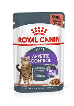Вологий корм у соусі для дорослих стерилізованих кішок схильних до випрошування їжі Royal Canin Appetite Control Care Gravy