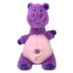 KONG Knots Belly Hippo М'яка іграшка для собак Плюшевий Бегемот з внутрішнім канатом та пищалкою