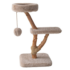Когтеточка для кота Кошачье дерево с игрушкой и лежаком Alma Cat Tree Nobby