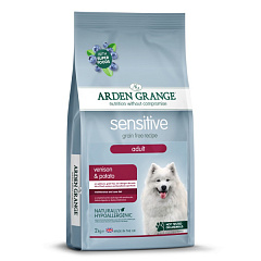 Беззерновий сухий корм для собак з чутливим травленням з оленіною та картоплею Arden Grange Sensitive Adult Venison & Potato