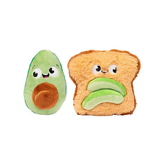 М'яка іграшка для собак Тост та Авокадо з пищалкою FuzzYard Plush Perfect Match Avocado & Toast