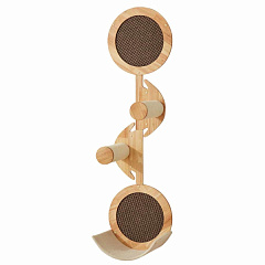 Игровой комплекс на стену для кошек Дряпалка со ступенькой Hig Wall Cat Climbing Nobby