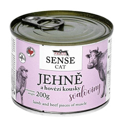 Консервированное мясо для котов с чувствительным пищеварением Ягненок с Говядиной FALCO SENSE CAT 100% Meat Lamb & Beef Консервированное мясо для котов с чувствительным пищеварением Ягненок с Говядиной FALCO SENSE CAT 100% Meat Lamb & Beef