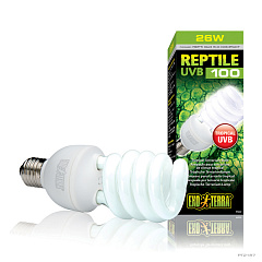 Люмінесцентна лампа для тропічних та субтропічних рептилій Exo Terra Reptile UVB 100 Tropical 26W