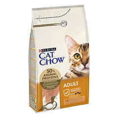Сухой корм с уткой для взрослых котов Purina Cat Chow Adult With Duck