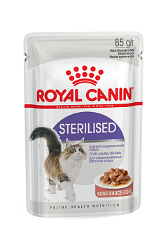 Вологий корм у соусі для дорослих стерилізованих кішок Royal Canin Sterilised Gravy Вологий корм у соусі для дорослих стерилізованих кішок Royal Canin Sterilised Gravy