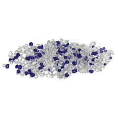 Декоративный бело-синий субстрат для аквариума с пресной и морской водой Amtra Substrate Crystal White & Blue