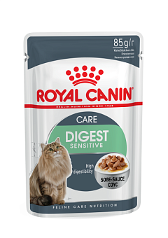 Вологий корм у соусі для дорослих кішок із чутливим травленням Royal Canin Digest Sensitive Care Gravy Вологий корм у соусі для дорослих кішок із чутливим травленням Royal Canin Digest Sensitive Care Gravy