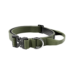 Профессиональный тактический ошейник для щенков и маленьких собак BullyBillows Combat Collar Handle 2.5 cm Профессиональный тактический ошейник для щенков и маленьких собак BullyBillows Combat Collar Handle 2.5 cm