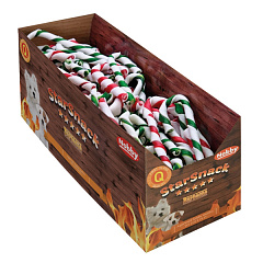 Жувальні ласощі для собак Різдвяна Тростина Nobby Xmas StarSnack BBQ Christmas Cane