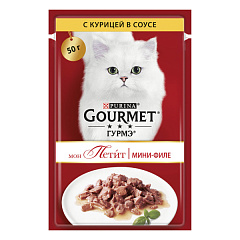 Влажный корм для кошек Мини-филе с Курицей в соусе Purina Gourmet Mon Petit Chicken in Gravy