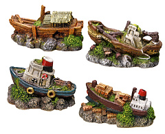Декор для аквариума Лодочка Boat Aqua Ornaments Nobby