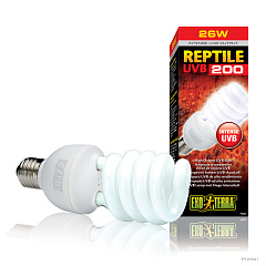 Ультрафіолетова лампа для пустельних рептилій Exo Terra Reptile UVB 200 Intense 26W Ультрафіолетова лампа для пустельних рептилій Exo Terra Reptile UVB 200 Intense 26W