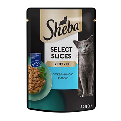 Влажный корм для взрослых котов Океаническая рыба в соусе Sheba Select Slices Ocean Fish in Gravy
