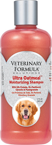 Ультра зволожуючий шампунь з протеїнами шовку для собак та котів SynergyLabs Veterinary Formula Ultra Oatmeal Moisturizing Shampoo