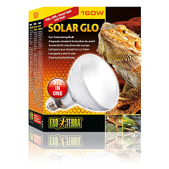 Ртутна газорозрядна лампа, що імітує сонячне світло в тераріумі Exo Terra Solar Glo All In One 160W