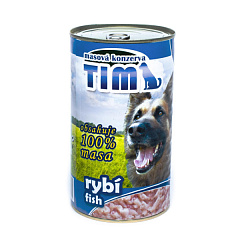 Консервоване м'ясо для собак Асорті з Риби TIM Dog 100% Meat Fish
