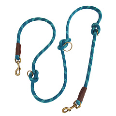 Усиленный поводок-перестежка со светоотражением для активных собак Sporty Rope 3 in 1 Leash Nobby