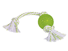 Игрушка для собак Мяч TPR с верёвкой Nobby