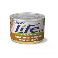 Консерва для кошек Тунец с Сыром Life Cat Natural Tuna & Cheese Консерва для кошек Тунец с Сыром Life Cat Natural Tuna & Cheese