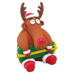Новогодние игрушки для собак Олень Санты с пищалкой Reindeer Xmas Nobby
