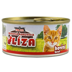 Консервированное мясо для котов Ассорти из Говядины FALCO LIZA Cat 100% Meat Beef