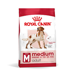 Сухой корм для собак средних пород в возрасте от 12 месяцев до 7 лет Royal Canin Medium Adult