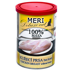Консервоване м'ясо для котів Куряча Грудка без кісток FALCO MERI Deluxe Cat 100% Meat Chicken Breast