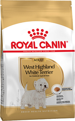 Сухой корм для собак породы Вест Хайленд Уайт Терьер от 10 месяцев Royal Canin West Highland White Terrier Adult