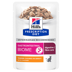 Вологий лікувальний корм з куркою для котів при розладах травлення Hill's Prescription Diet Gastrointestinal Biome Chicken