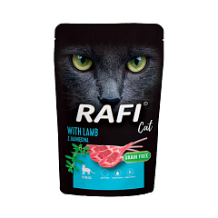 Беззерновий вологий корм для стерилізованих кішок з Ягням Dolina Noteci Rafi Grain Free Sterilised Cat Lamb