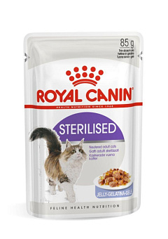 Влажный корм в желе для взрослых стерилизованных кошек Royal Canin Sterilised Jelly Влажный корм в желе для взрослых стерилизованных кошек Royal Canin Sterilised Jelly